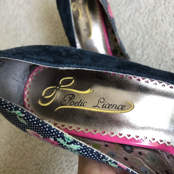 SOLD Poetic Licence London Summer Bloom Peep Toe H - Picture 7 of 8